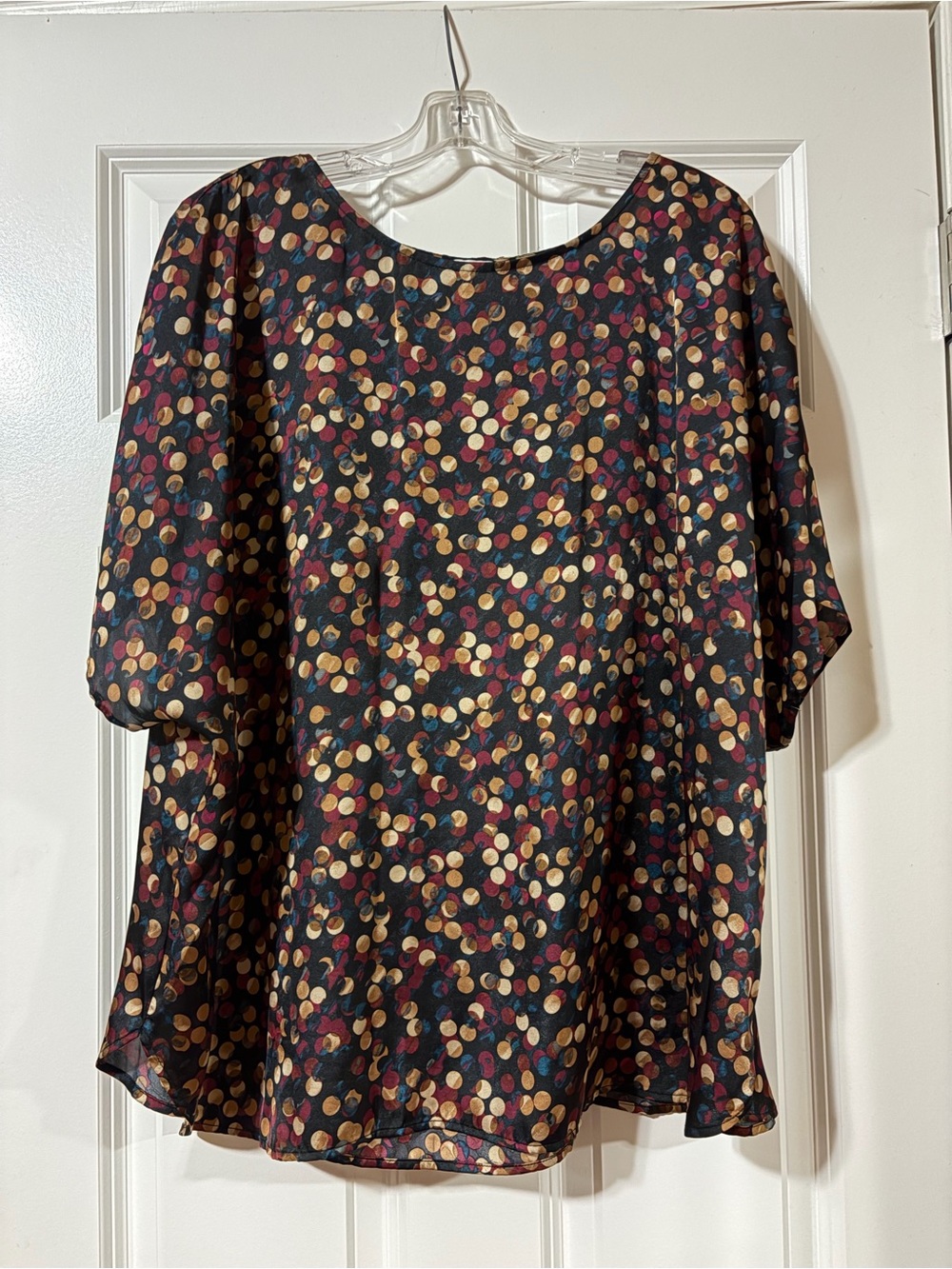 Anne Klein Blouse with Dot Print